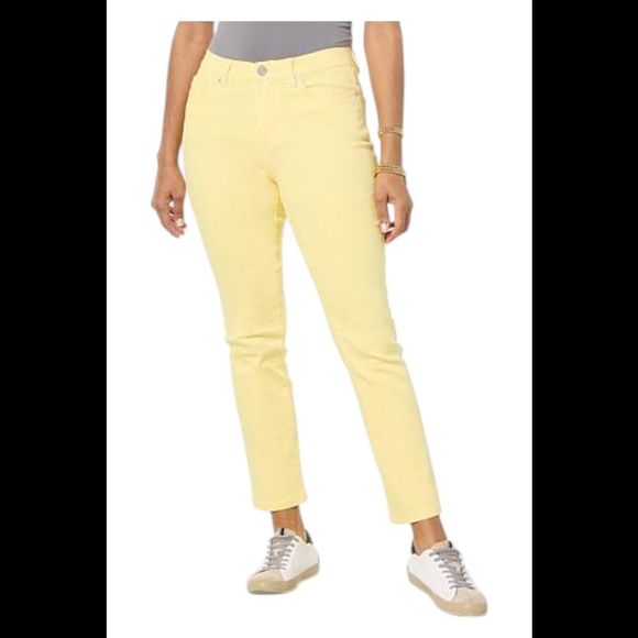 DG2 Women's Virtual Stretch Denim Straight-Leg Jean Buttercream - Tall - Picture 1 of 1